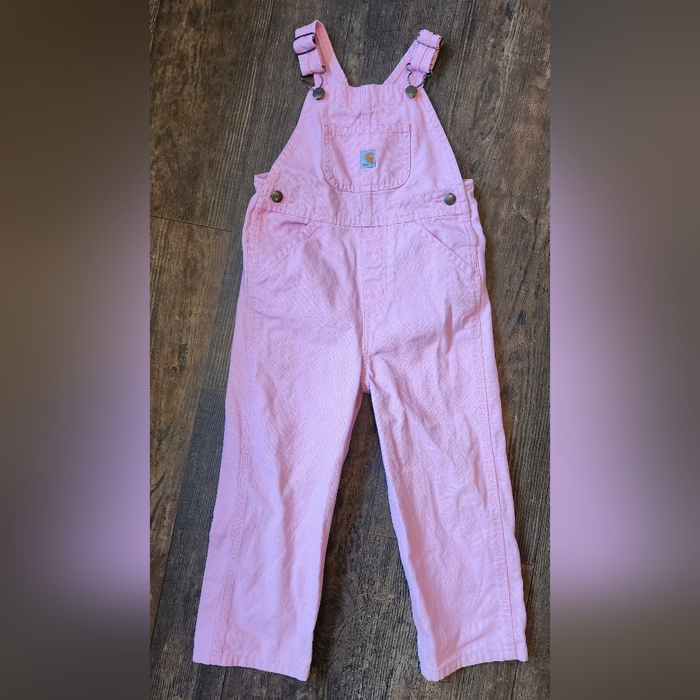 Pink Kids Carhartt Overalls 4T